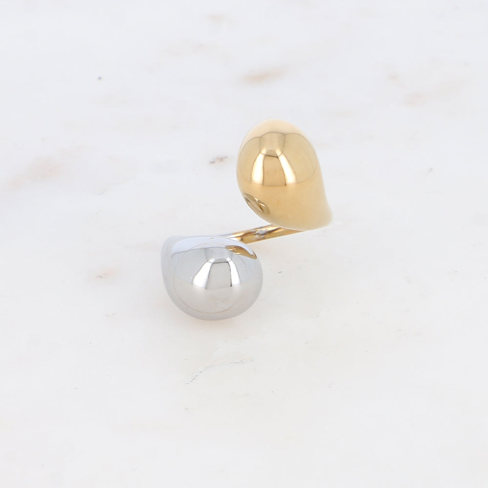 Bague réglable avec effet miroir