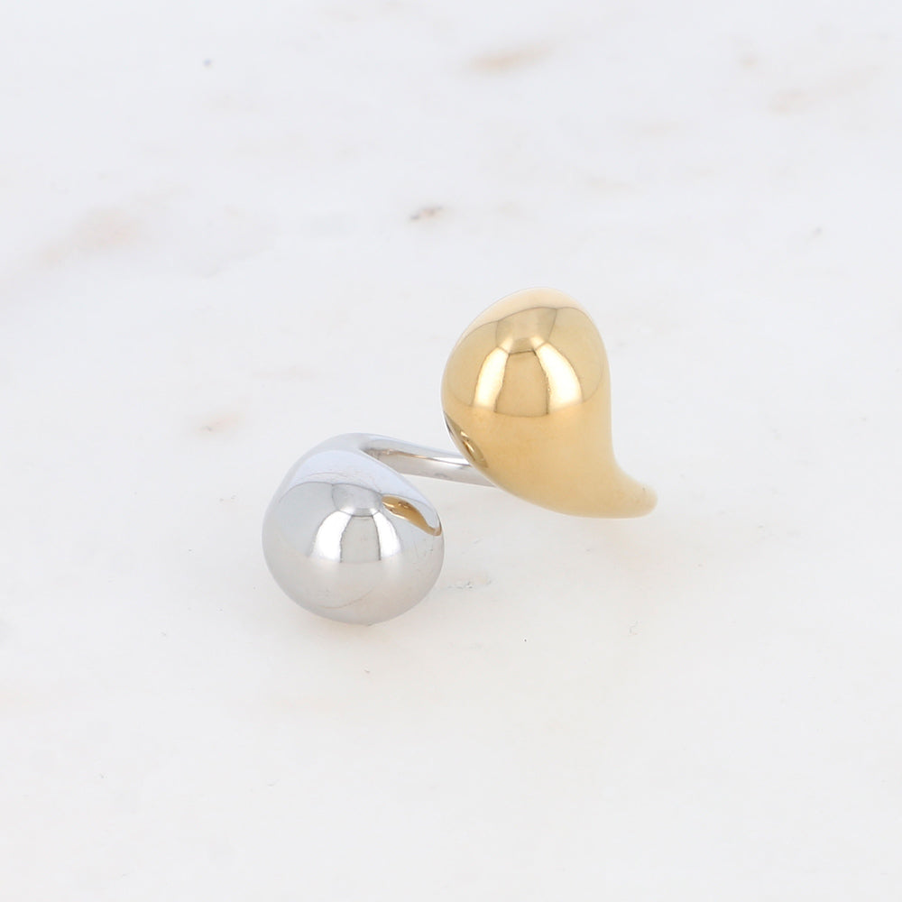 Bague réglable avec effet miroir