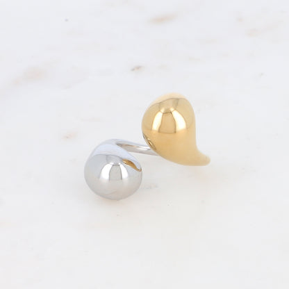 Bague réglable avec effet miroir