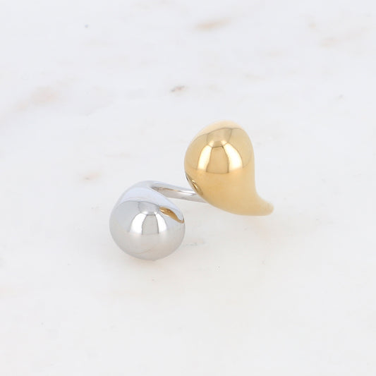 Bague réglable avec effet miroir