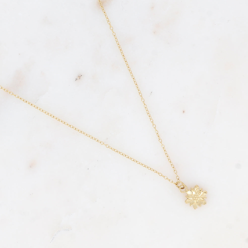Collier avec pendentif fleur (40+5CM)