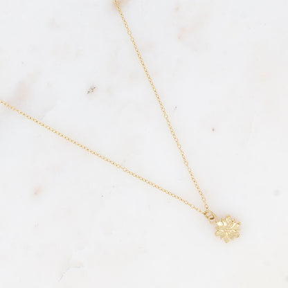 Collier avec pendentif fleur (40+5CM)