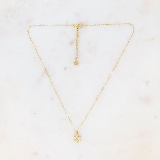 Collier avec pendentif fleur (40+5CM)
