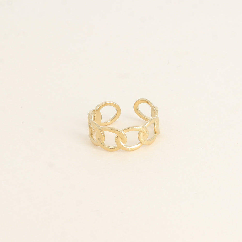 Bague - anneau effet maille ajourée