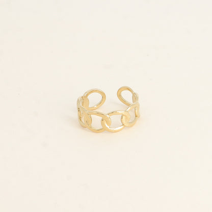 Bague - anneau effet maille ajourée