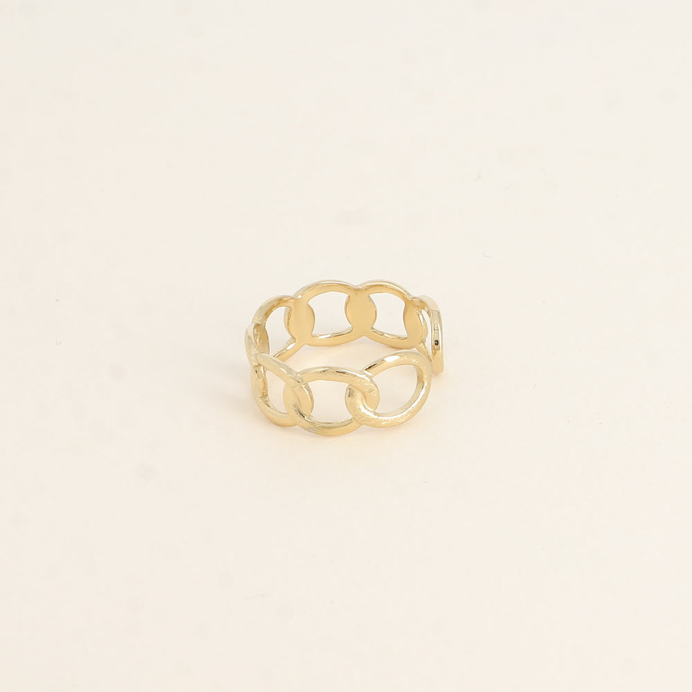 Bague - anneau effet maille ajourée