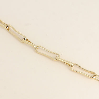Bracelet Isla - maille aux longs anneaux 22 cm