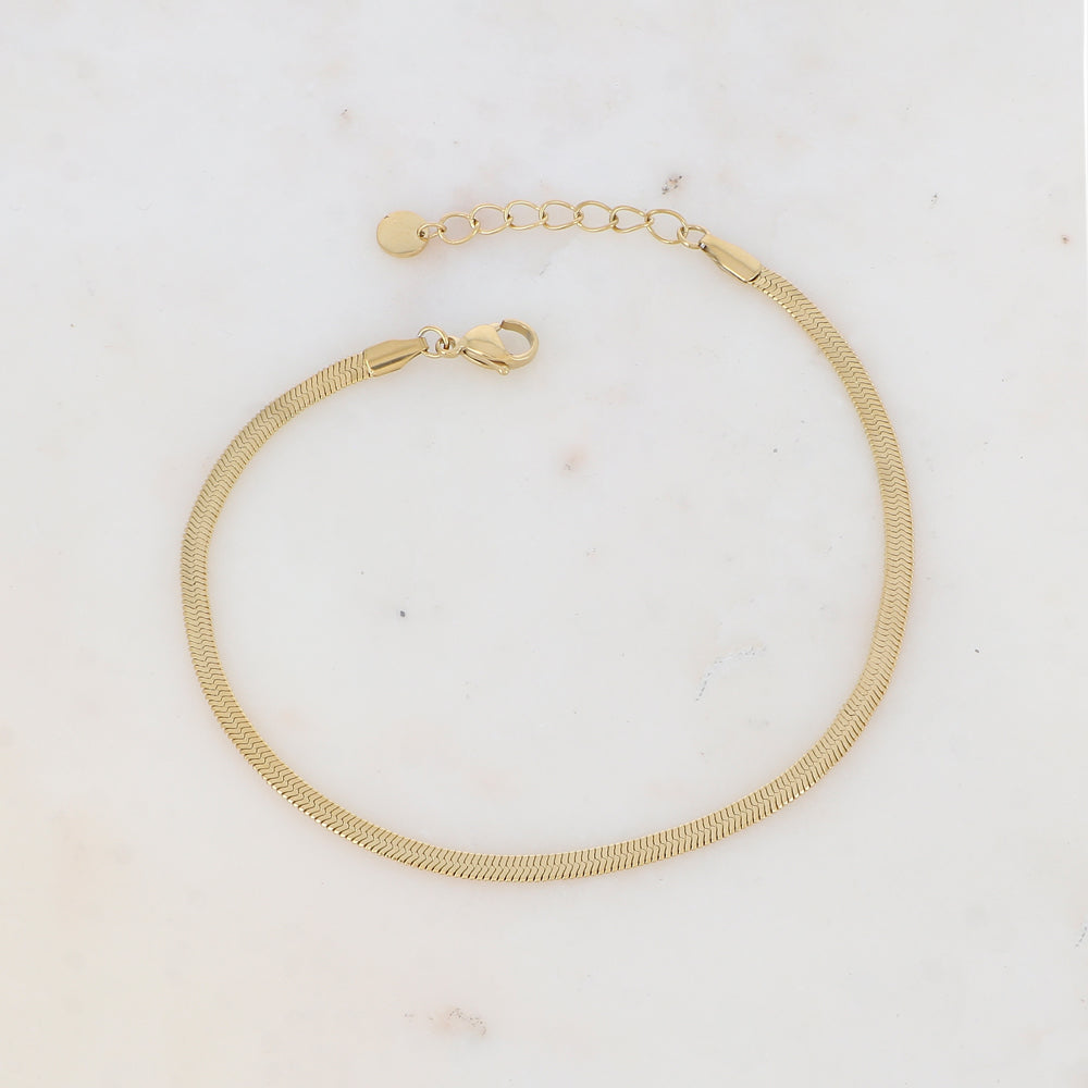 Chaîne de cheville avec maille miroir (22.5+3CM)
