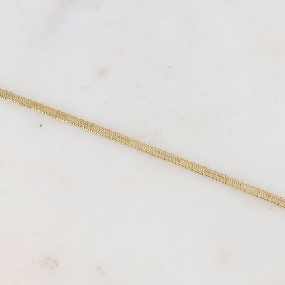 Chaîne de cheville avec maille miroir (22.5+3CM)