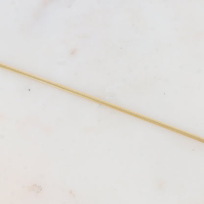 Chaîne de cheville avec maille miroir (22+3CM)
