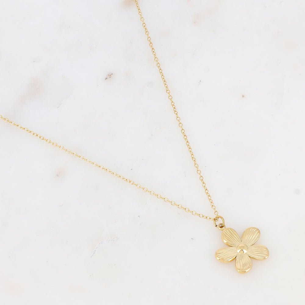 Collier avec pendentif fleur (40+5CM)