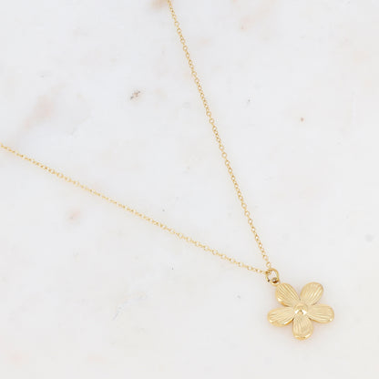 Collier avec pendentif fleur (40+5CM)