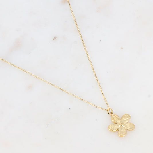 Collier avec pendentif fleur (40+5CM)