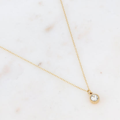 Collier avec pendentif strassé (40+5CM)