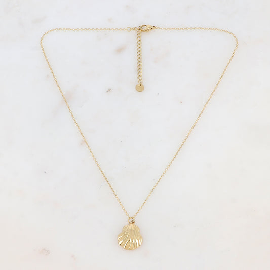 Collier avec pendentif forme coquillage (40+5CM)