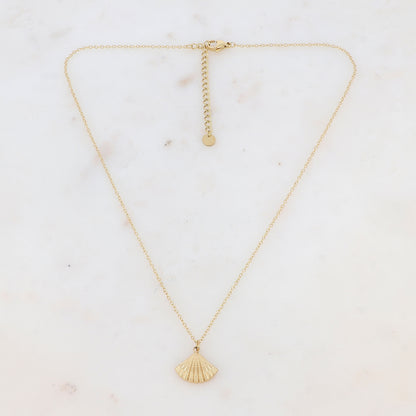 Collier avec pendentif forme coquillage (40+5CM)