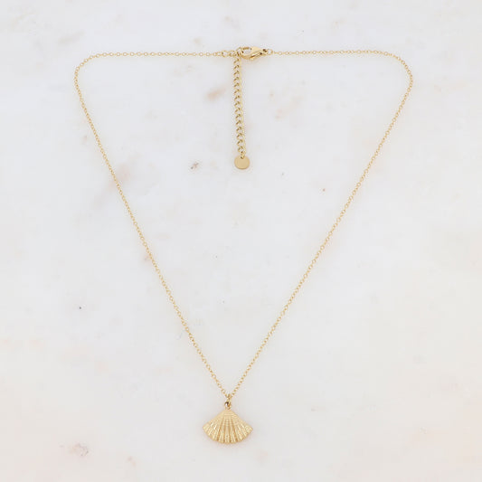 Collier avec pendentif forme coquillage (40+5CM)