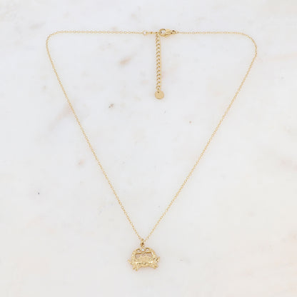 Collier avec pendentif forme crabe (40+5CM)