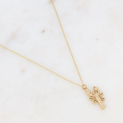 Collier avec pendentif forme homard (40+5CM)