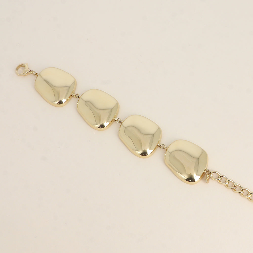 Bracelet Flavie - maillons plat 15+3 cm