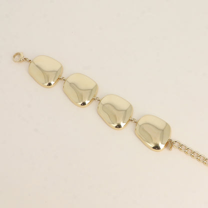 Bracelet Flavie - maillons plat 15+3 cm