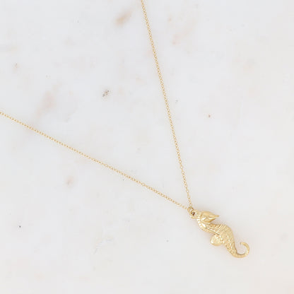 Collier avec pendentif hippocampe (40+5CM)