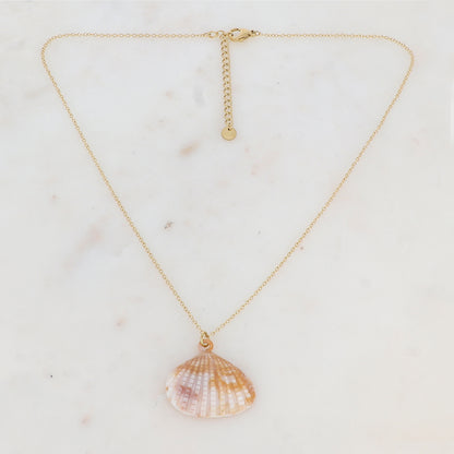Collier avec pendentif en résine forme coquillage (40+5CM)
