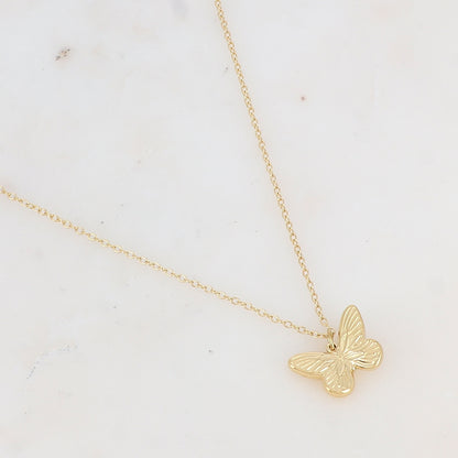 Collier avec pendentif forme papillon (40+5CM)