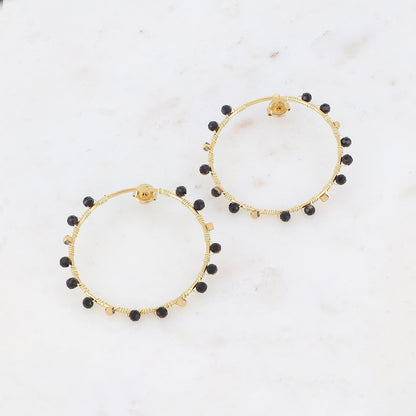 Boucles d'oreilles avec pierres naturelles