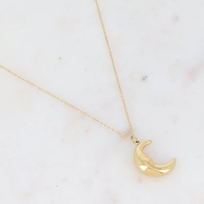 Sautoir avec pendentif lune 60+5 cm