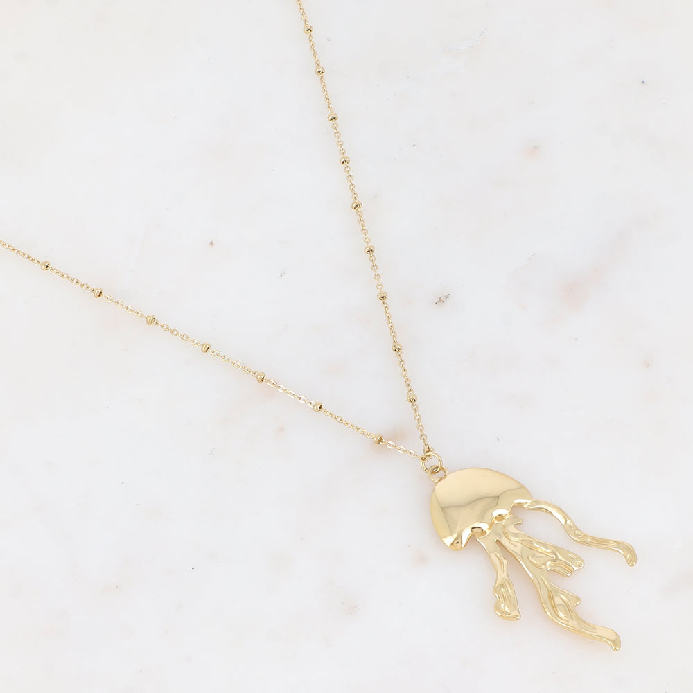 Sautoir avec et pendentif méduse (65+5CM)