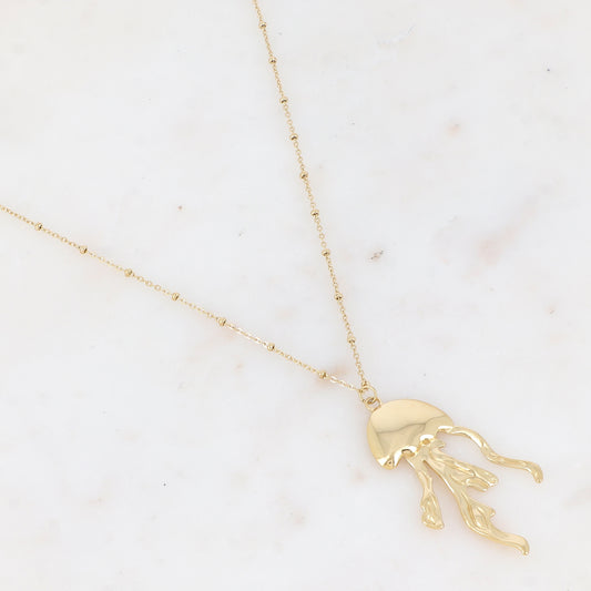 Sautoir avec et pendentif méduse (65+5CM)