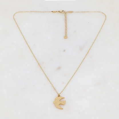 Collier avec pendentif oiseau (45+5CM)