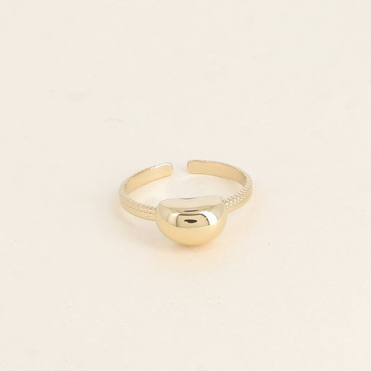 Bague - petit haricot bombé