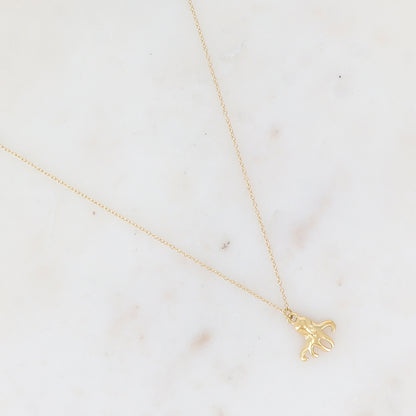 Collier avec pampille poulpe (40+5CM)