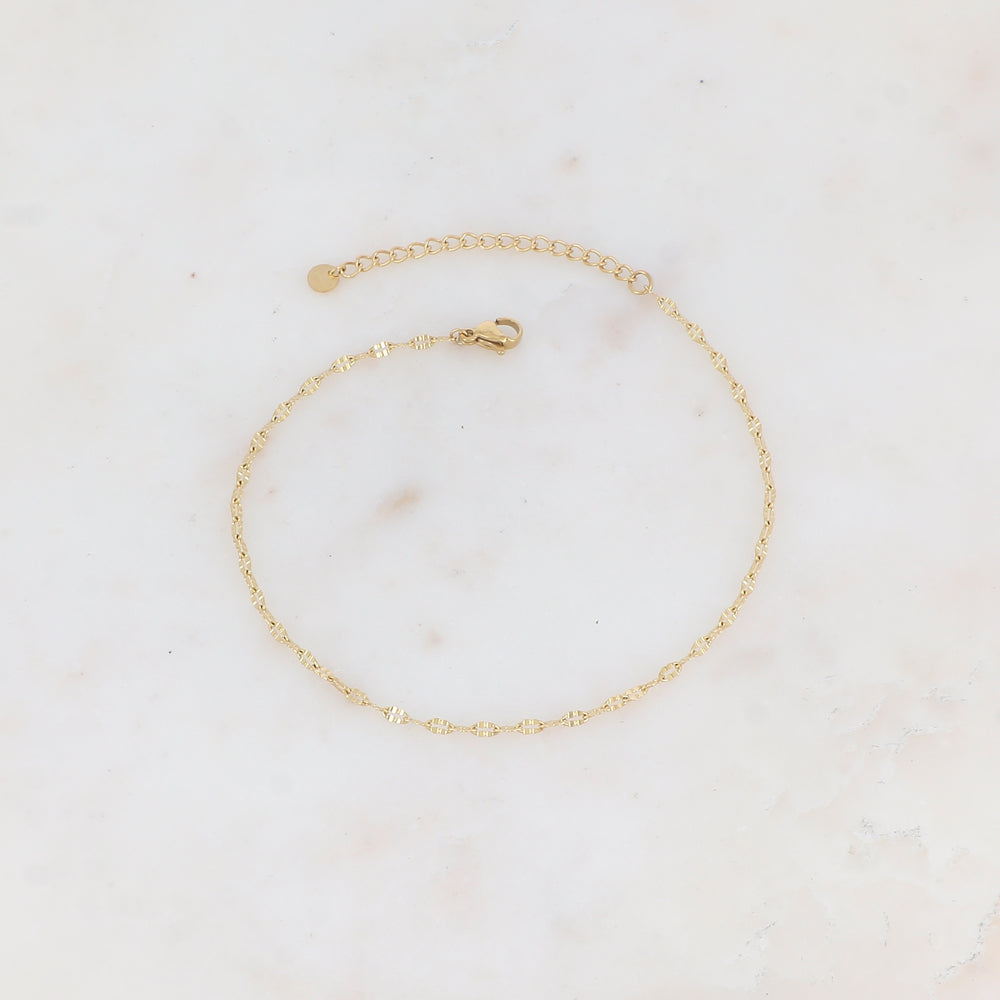 Chaîne de cheville en maille (23+5CM)