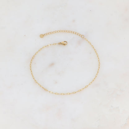 Chaîne de cheville en maille (23+5CM)