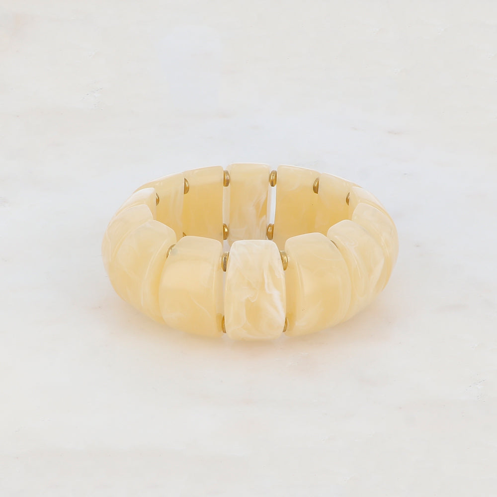 Bracelet élastique avec résine