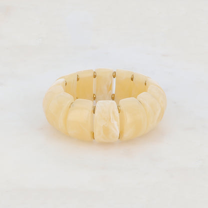 Bracelet élastique avec résine