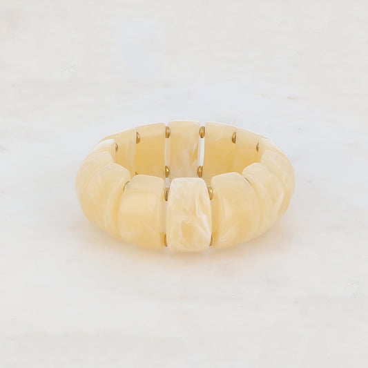 Bracelet élastique avec résine