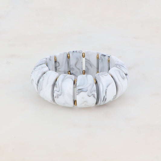 Bracelet élastique avec résine