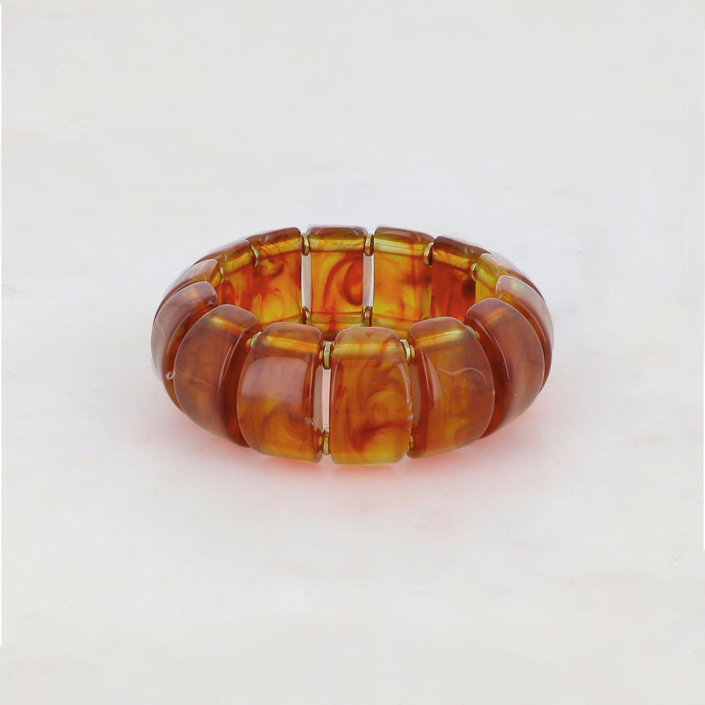 Bracelet élastique avec résine