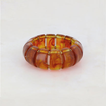 Bracelet élastique avec résine