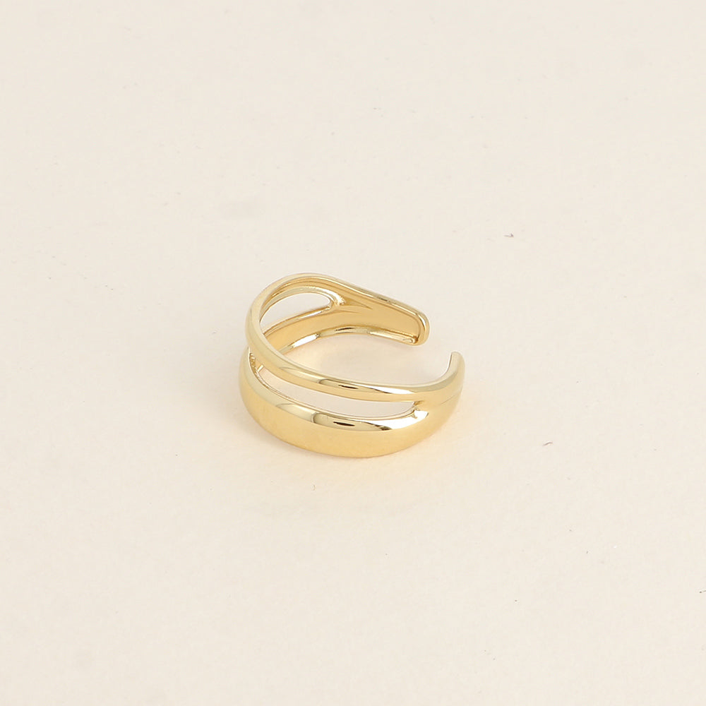 Bague - 2 rangs lisses