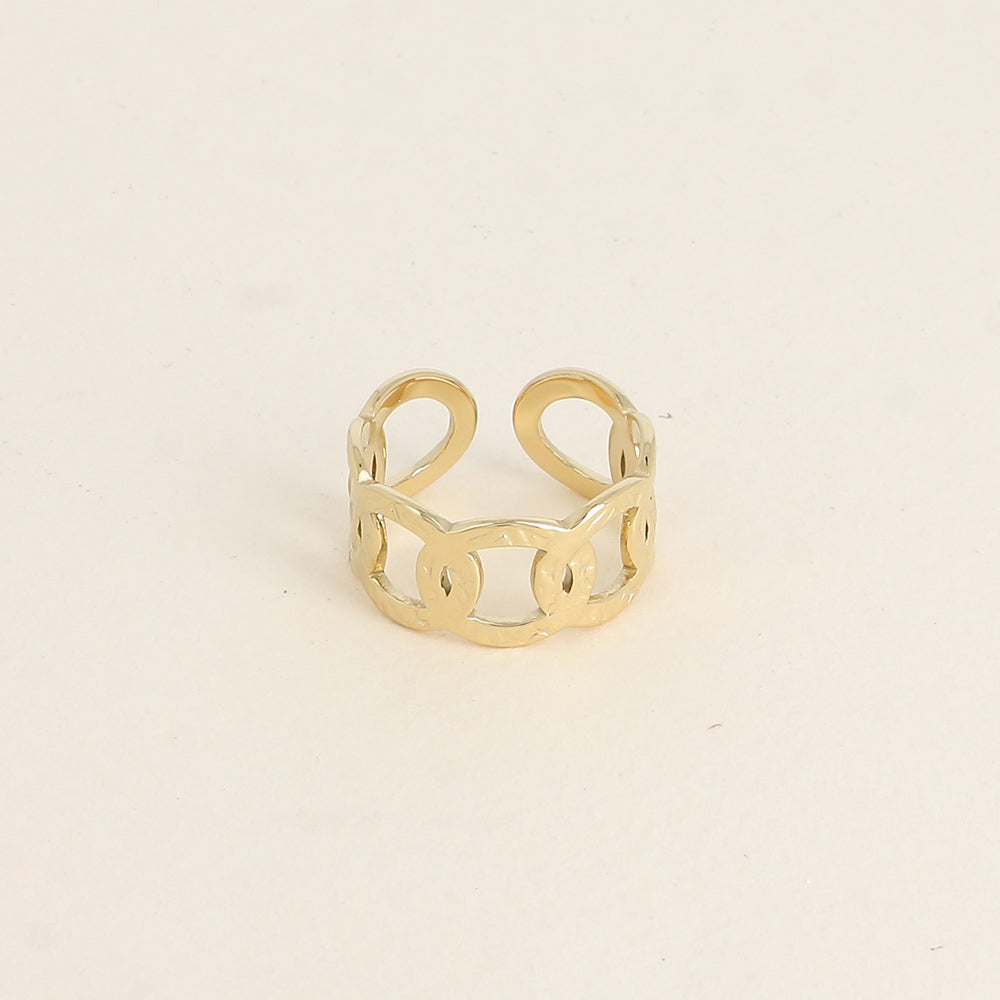 Bague - anneaux texturés