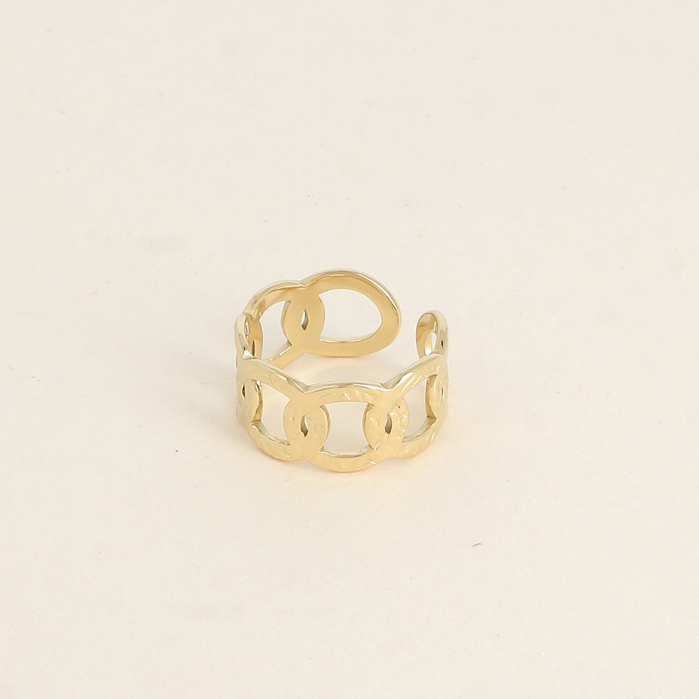 Bague - anneaux texturés