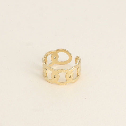Bague - anneaux texturés