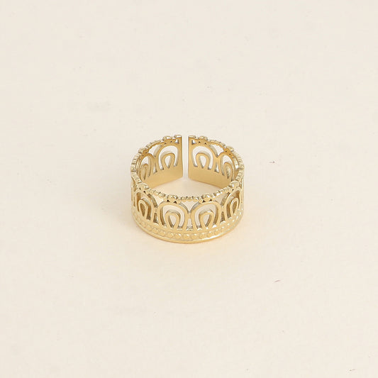 Bague - motifs graphiques ajourés