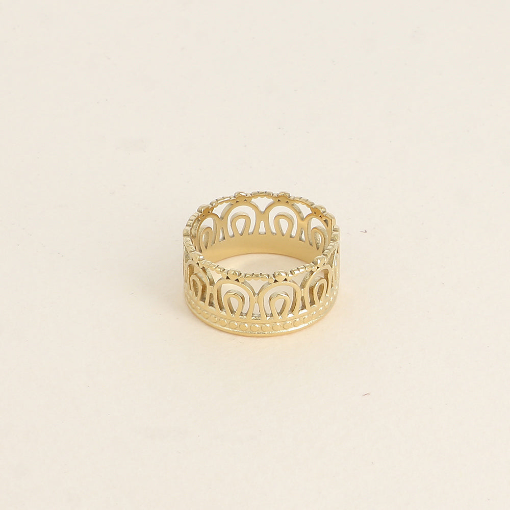 Bague - motifs graphiques ajourés