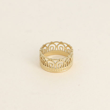 Bague - motifs graphiques ajourés